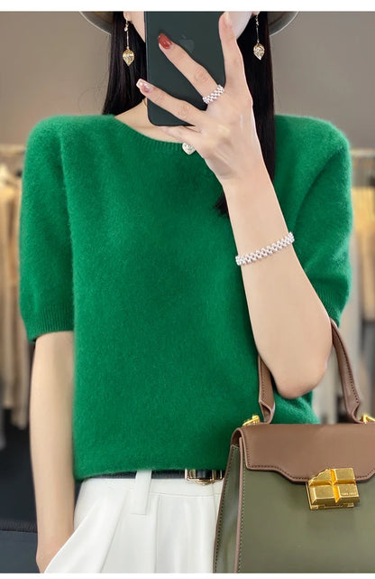 100% Merino Wool T-shirt Sweater