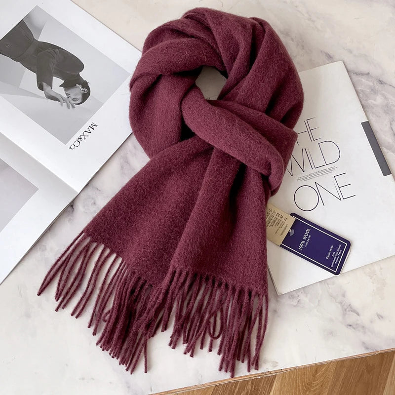100% Wool Scarf - Christmas Gift for Him