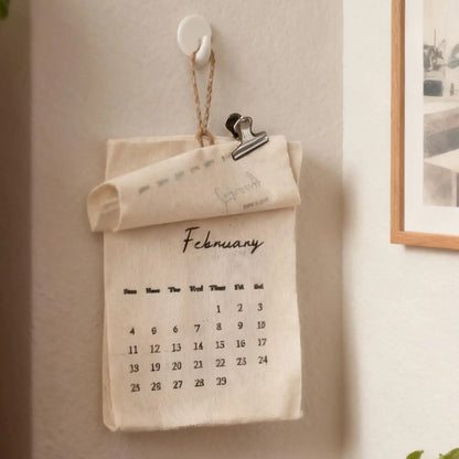 2026 Fabric Wall Calendar - 12-Month Home, Office Calendar