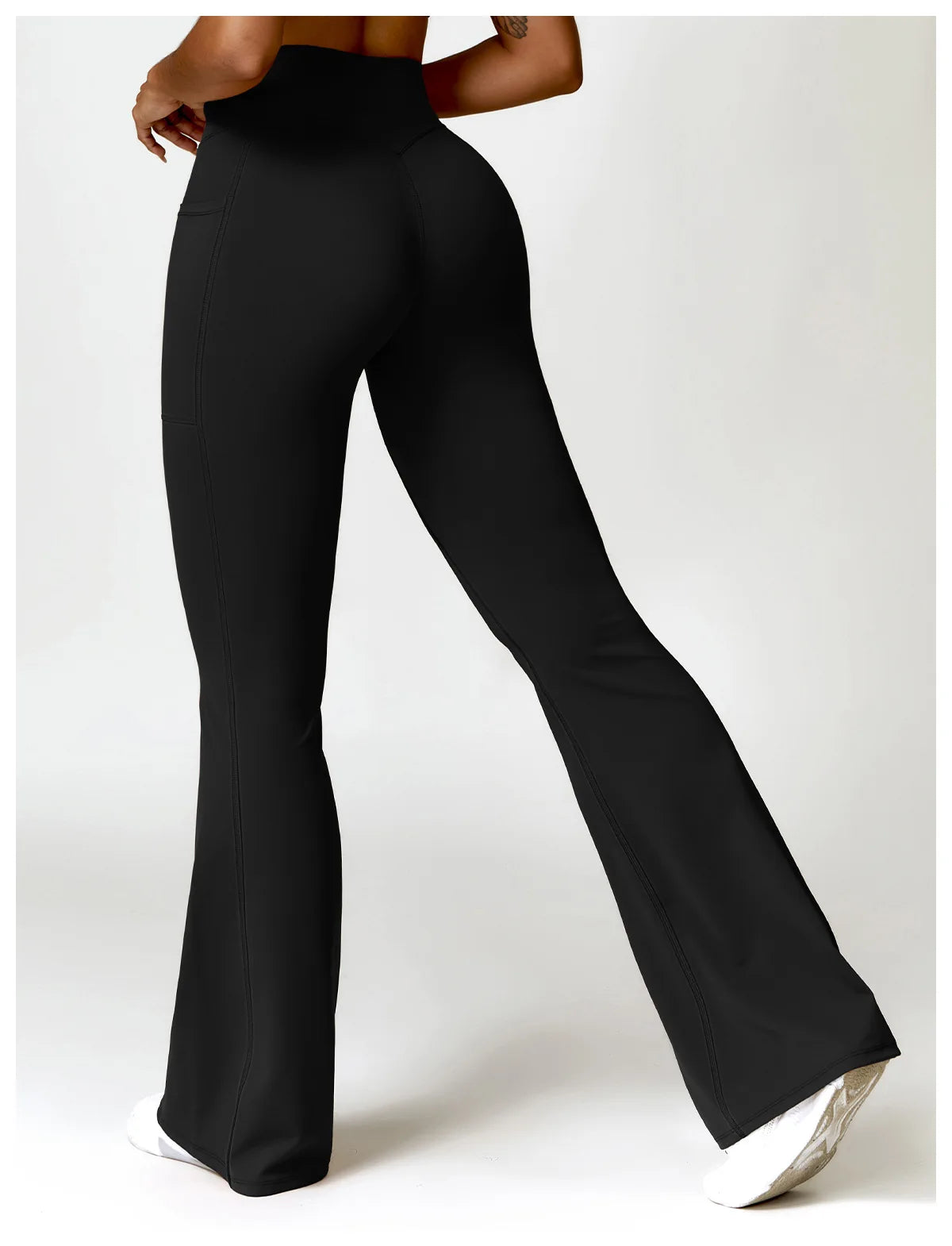 High Waist Wide Leg Workout Trousers Flare Leggings