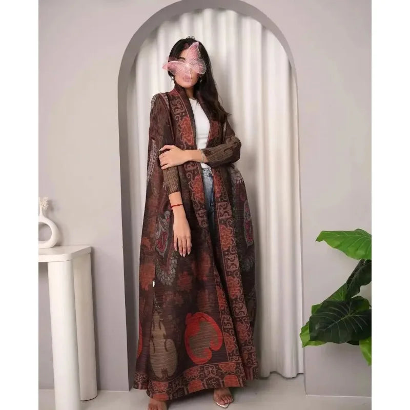 Open Printed Cardigan Abaya – Modest Cardigan