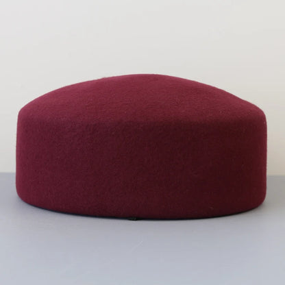 100% Wool Felt Beret Hat - Gift For Her
