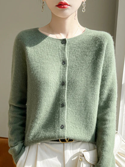 100% Merino Wool Women’s Basic Cardigan