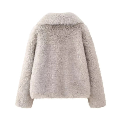 Women's Casual Oversized Fur Coat