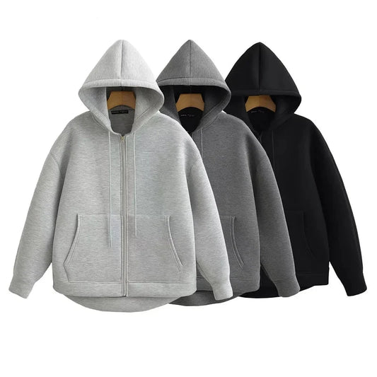 Double Pockets Oversize Hoodie Sweatshirt