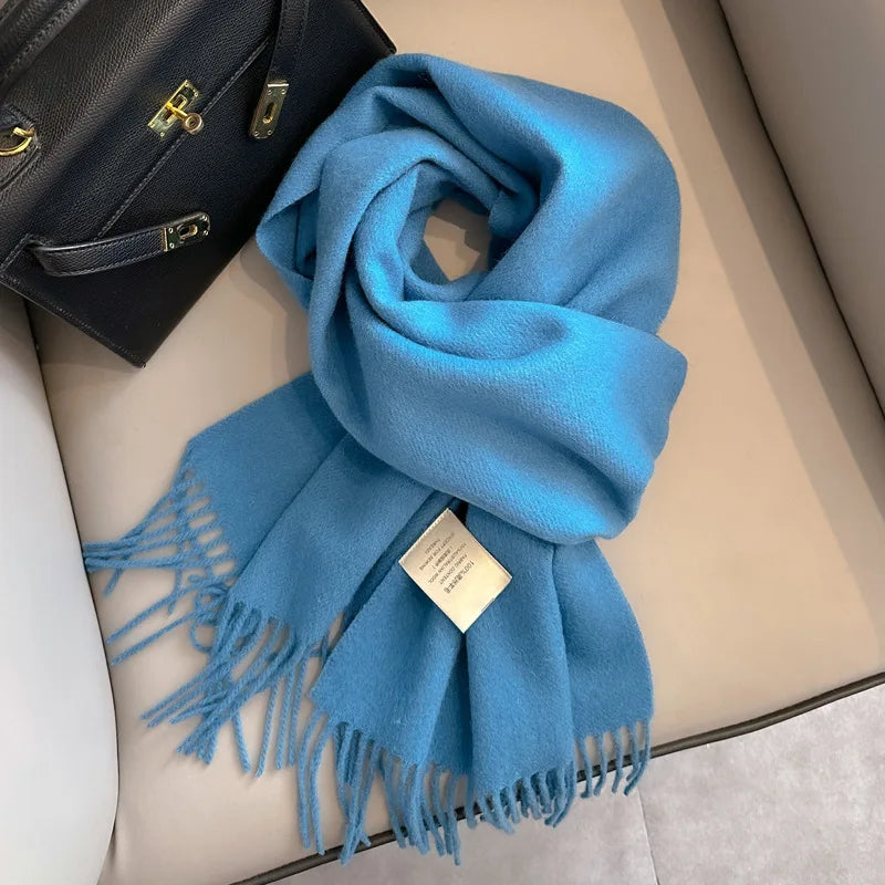 100% Wool Scarf - Christmas Gift for Him
