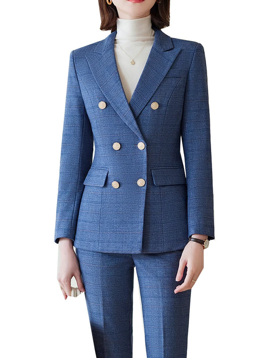Plaid Formal Women's Suit