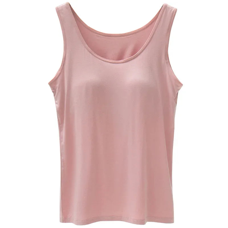 Basic Tank Top With Built-in Buch Up Bra