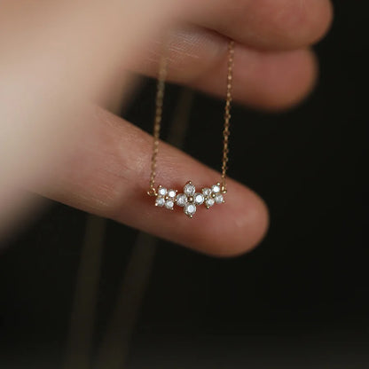 Lumière Clover Necklace – 3 Moissanite Clovers