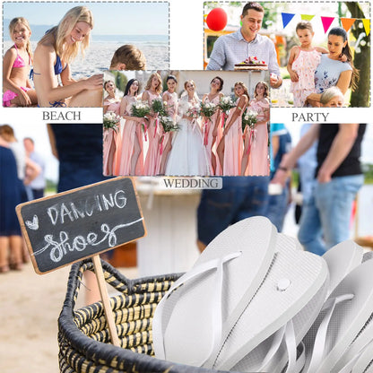 Wedding Flip Flops for Guests Beach Wedding Gifts (6-120 Pairs)