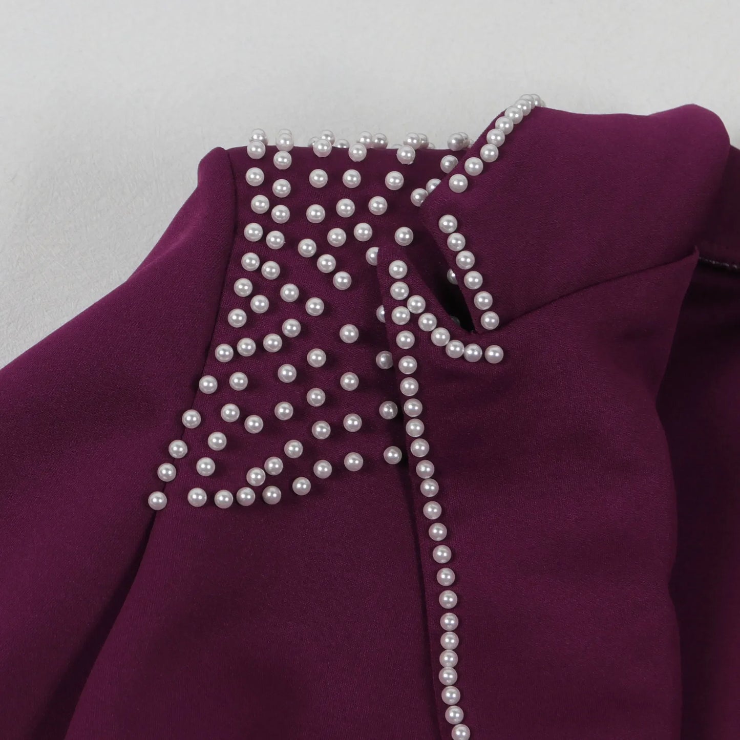 Women’s Pearl-Embellished Single-Button Suit
