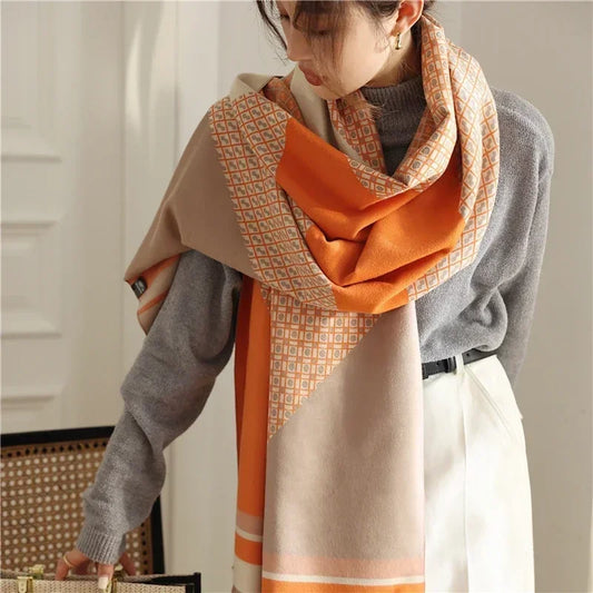 Luxury Winter Scarf Old Money Designs 180*65 CM/ 70*25 Inch