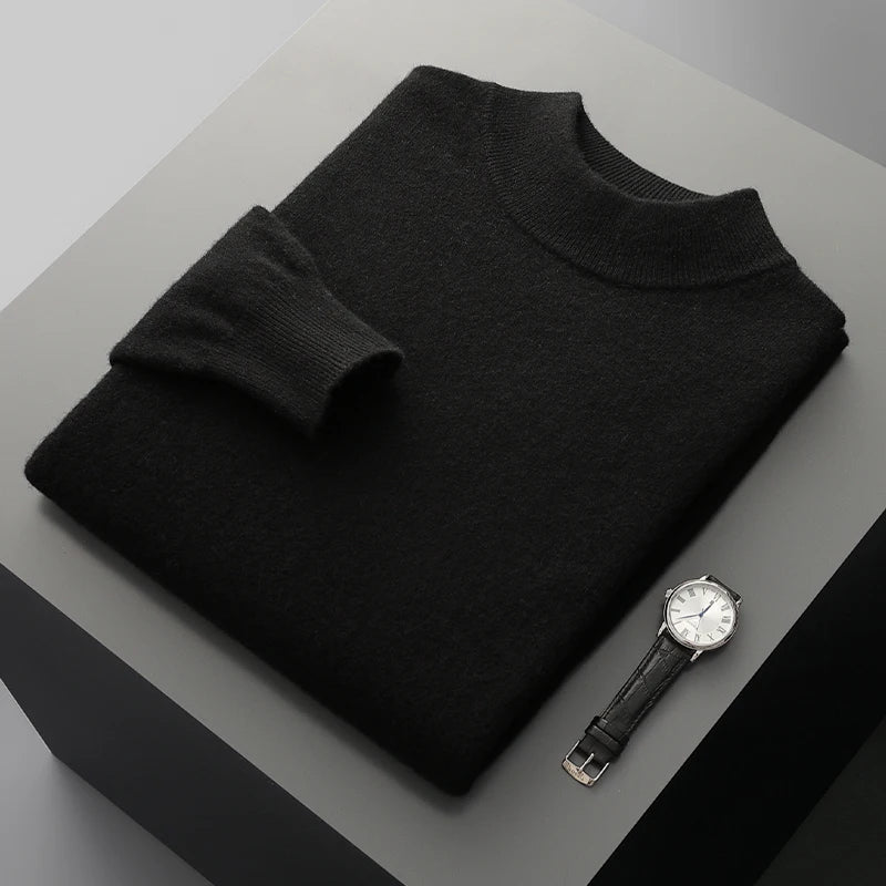 Men's 100% Merino Wool Crewneck Sweater