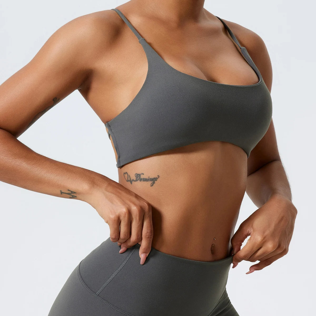 Square Neckline Workout Bra