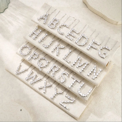 Moissanite Letters Necklace - Luxury Christmas Gift For Women & Men