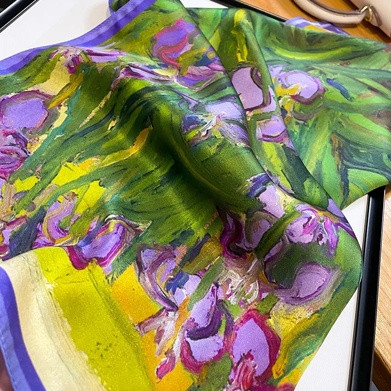 100% Real Silk Square Scarf