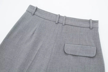 Vest and Shorts Casual Grey Suit