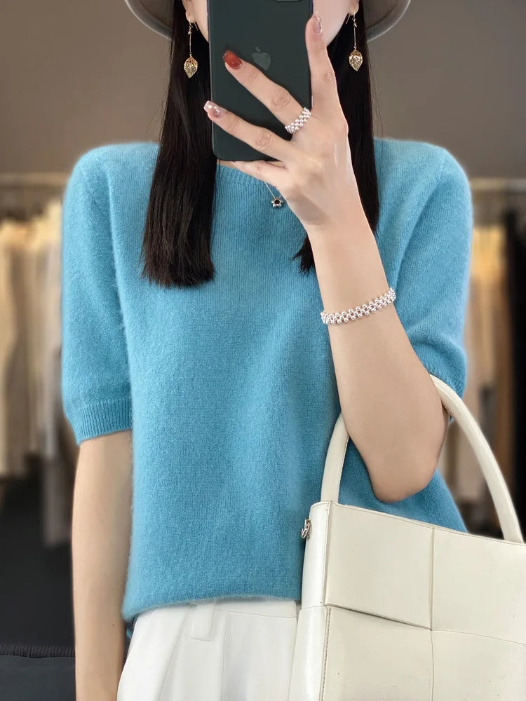 100% Merino Wool T-shirt Sweater