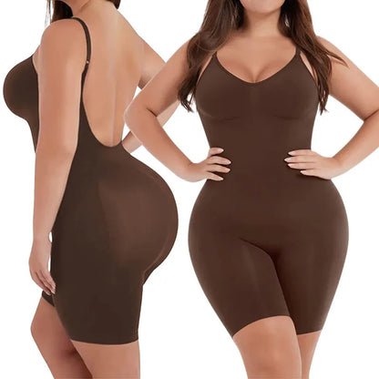 Seamless Backless U Neckline Full Coverage Shapewear