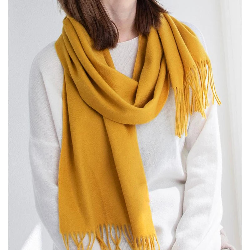 100% Wool Solid Colors Scarf