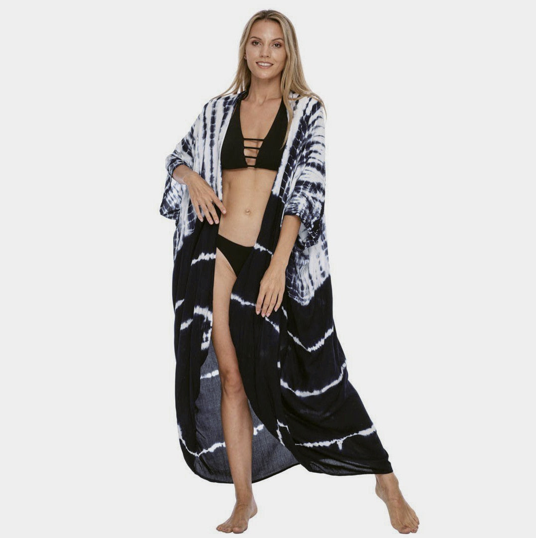 Printed Breathable Rayon Beach Cover-Up for Swimwear