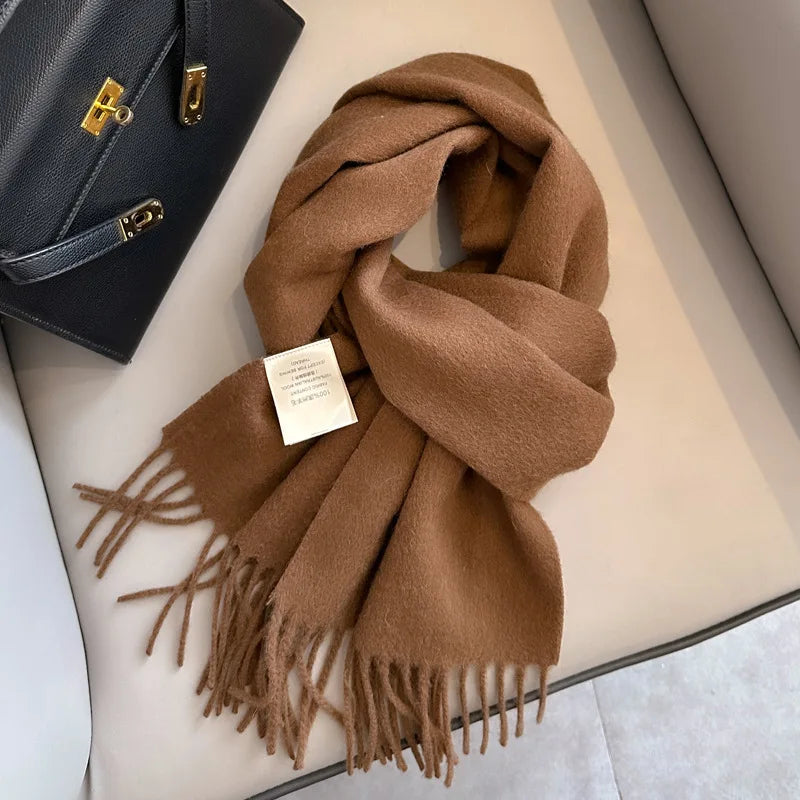 100% Wool Scarf - Christmas Gift for Him