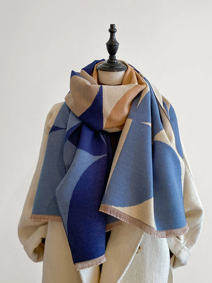 Luxury Design Double-sided Cashmere Scarf