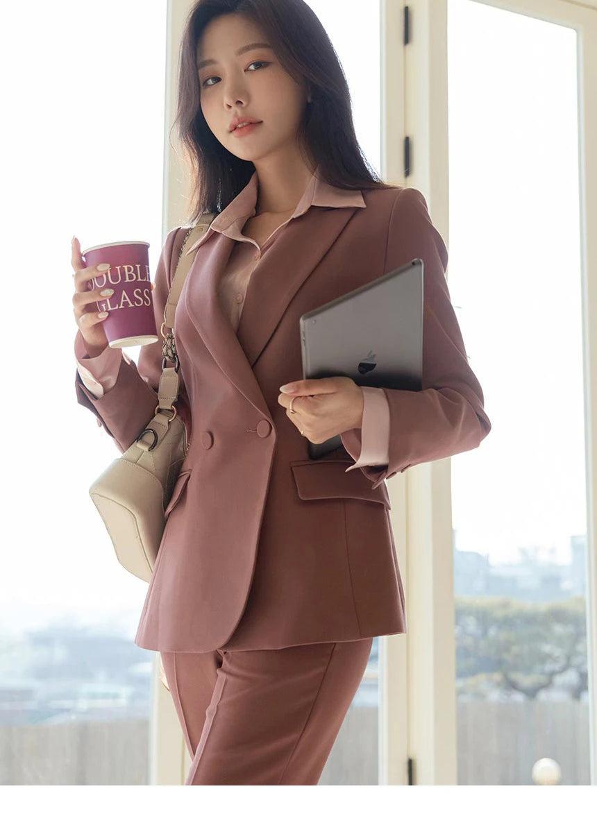 Women Formal Slim Fit Business Suit