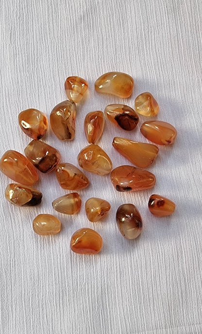 21 Natural Orange Sardonyx Stones For Jewelry Making