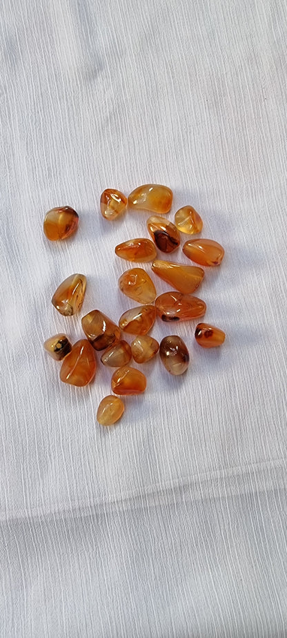 21 Natural Orange Sardonyx Stones For Jewelry Making