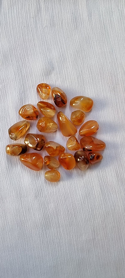 21 Natural Orange Sardonyx Stones For Jewelry Making