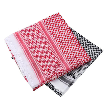 Palestinian keffiyeh Red and Black Palestinian Kuffiya