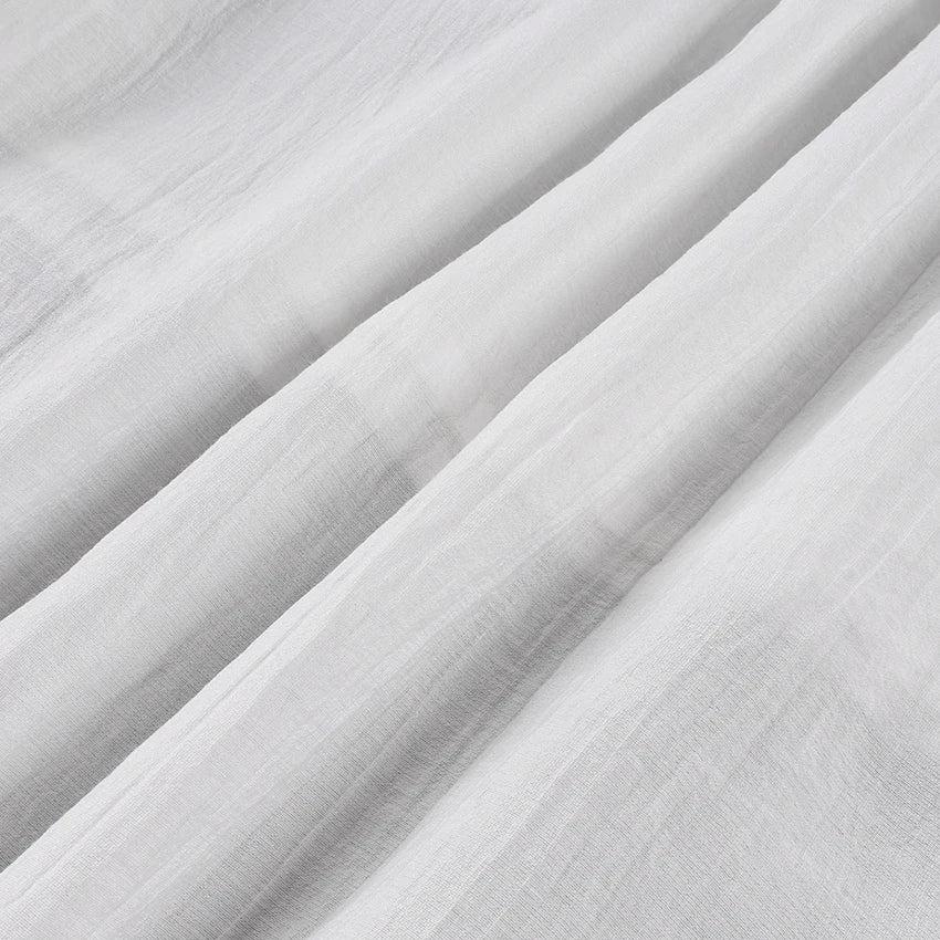 Lined Casual Long Back Deep V Dress