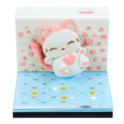 3D Time Piece 2026 Calendar With Light - Gift for Christmas