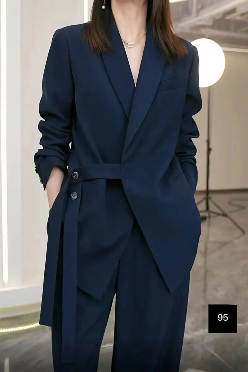 Women's Formal Blazer and Trousers Suit