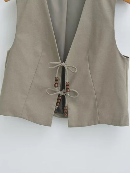 Vintage Cropped Vest