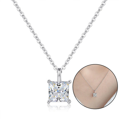 All Cuts Moissanite Solitaire Necklace