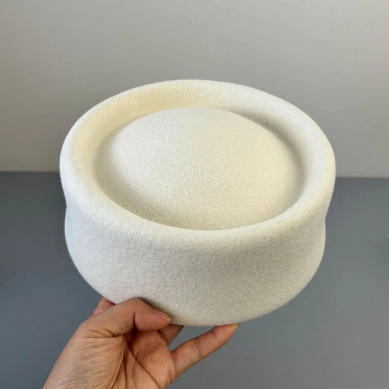 100% Wool Felt Beret Hat - Gift For Her