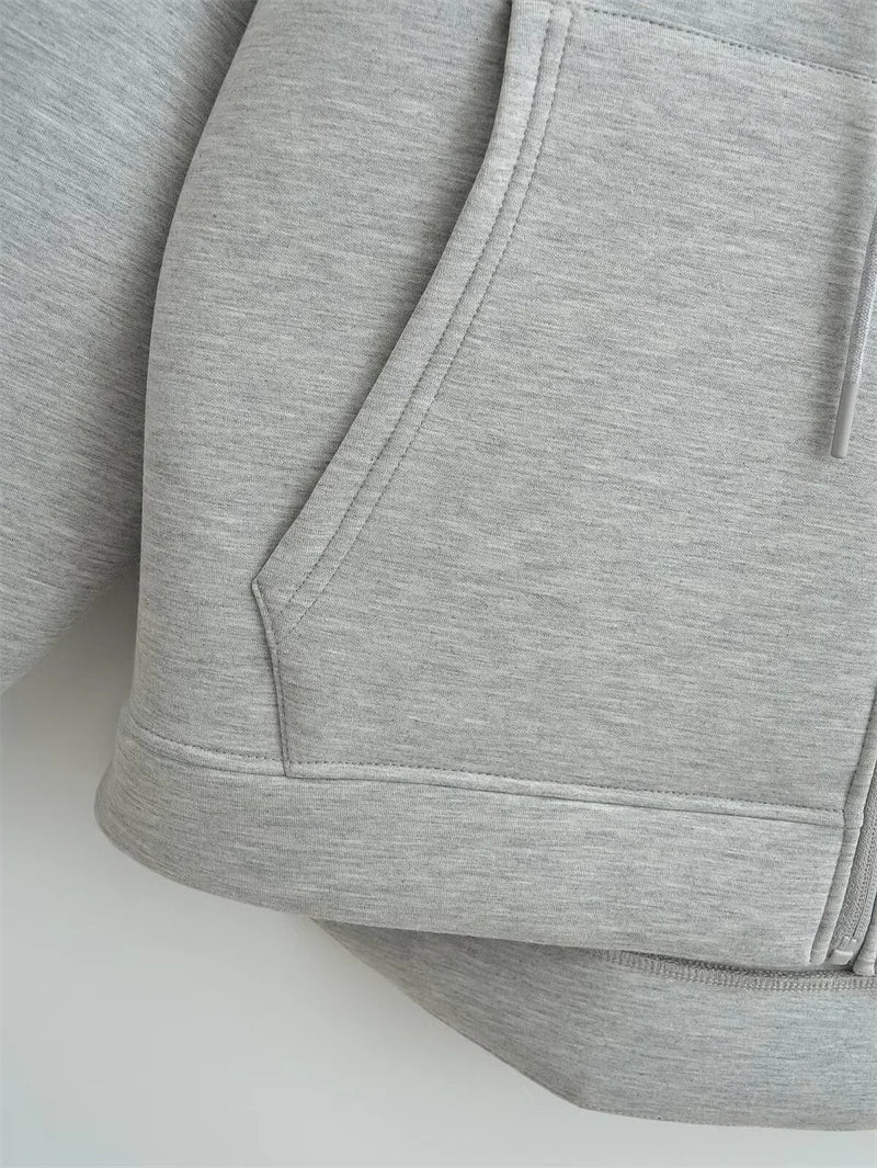 Double Pockets Oversize Hoodie Sweatshirt