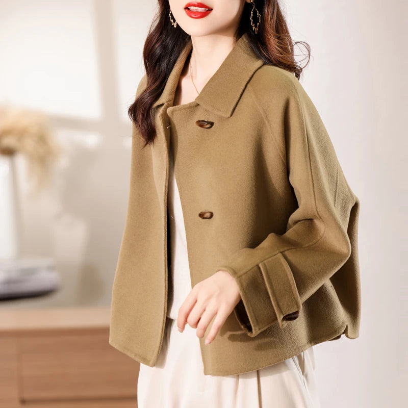 100% Pure Cashmere Thick Short Jacket