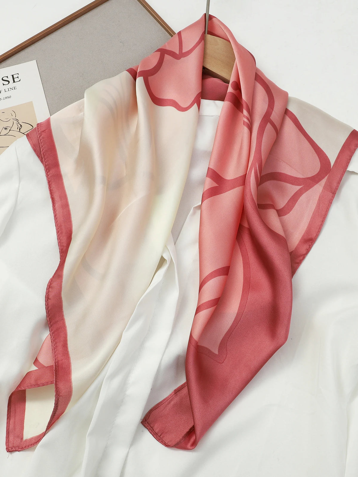 Square Scarf Hair Tie Bandana 70*70 CM Headband