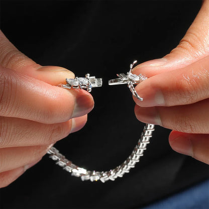 Marquise Cut Moissanite Tennis Bracelet - GRA Certified