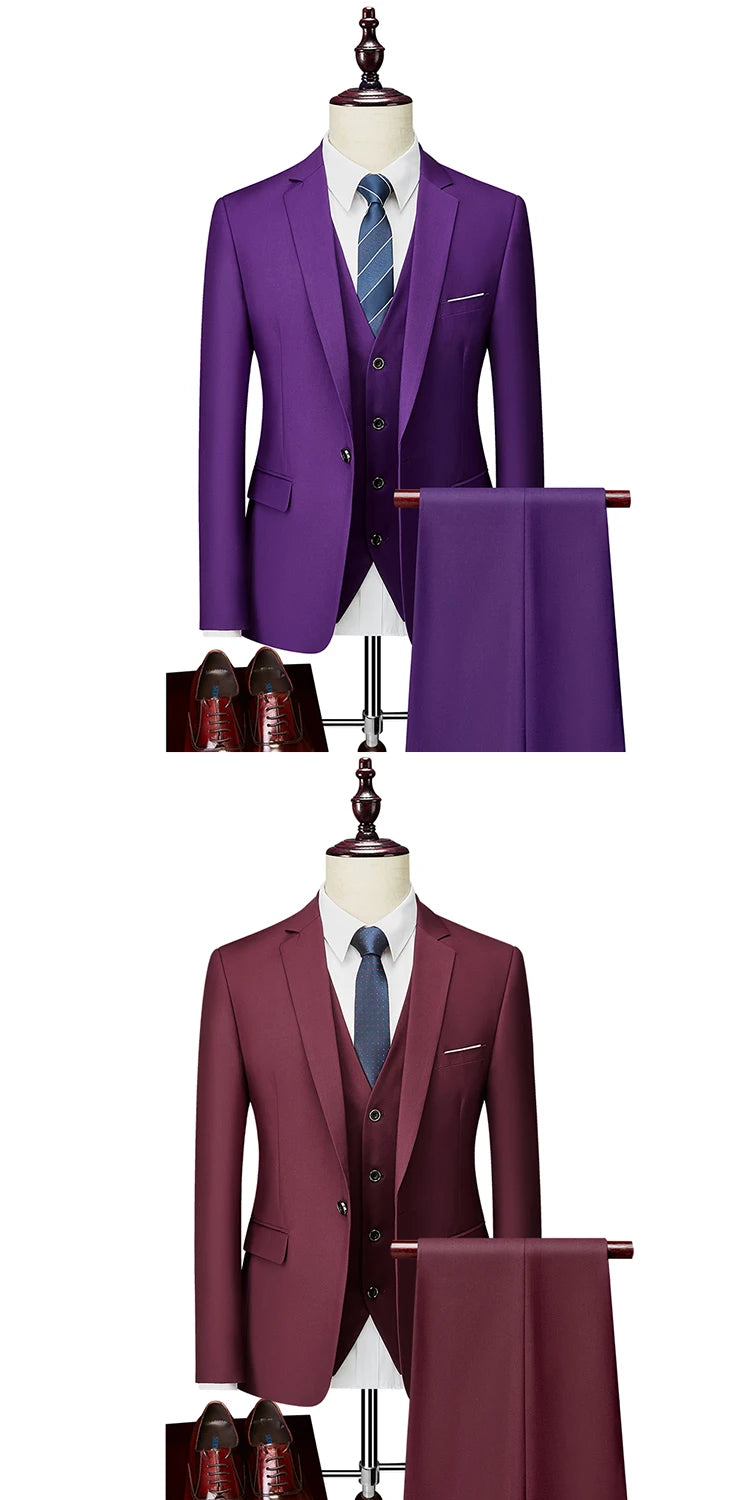 Men’s 3-Piece Formal Business Suit