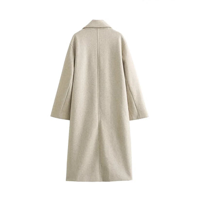 Warm Oversized Long Woolen Coat