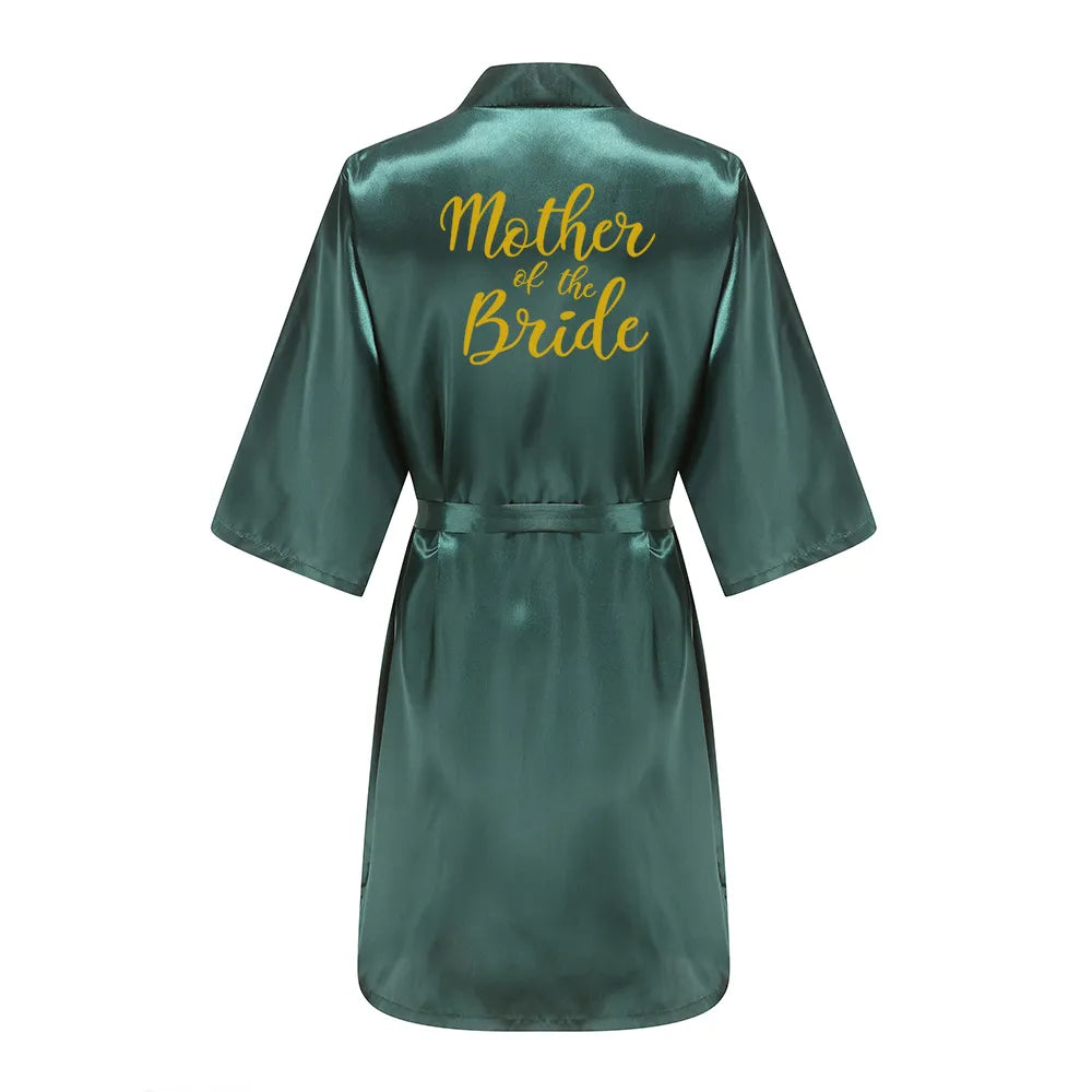 Emerald Green Bridal Party Satin Robes