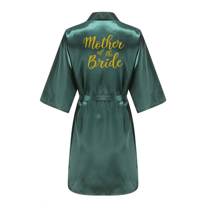 Emerald Green Bridal Party Satin Robes