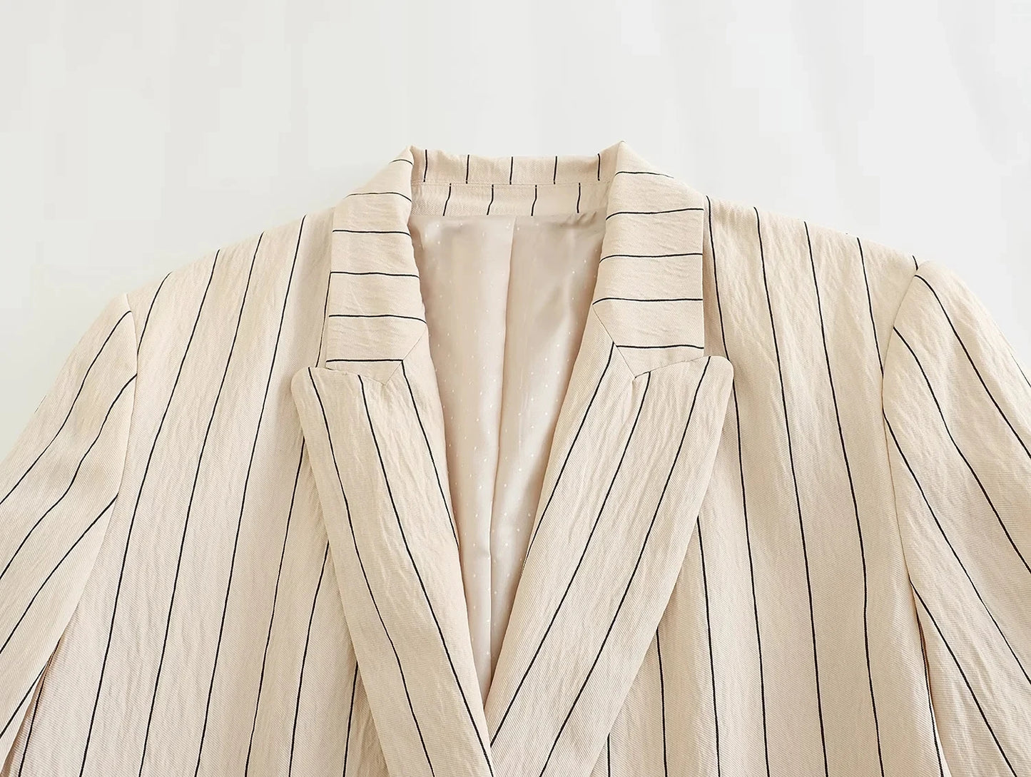 Loose Cut Trousers and Blazer Striped Suit