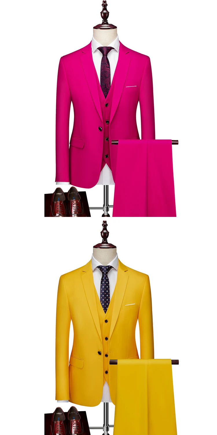 Men’s 3-Piece Formal Business Suit
