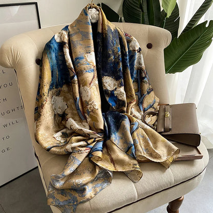 Large Silk Feel Scarf (180*90CM)  Shawl Scarf