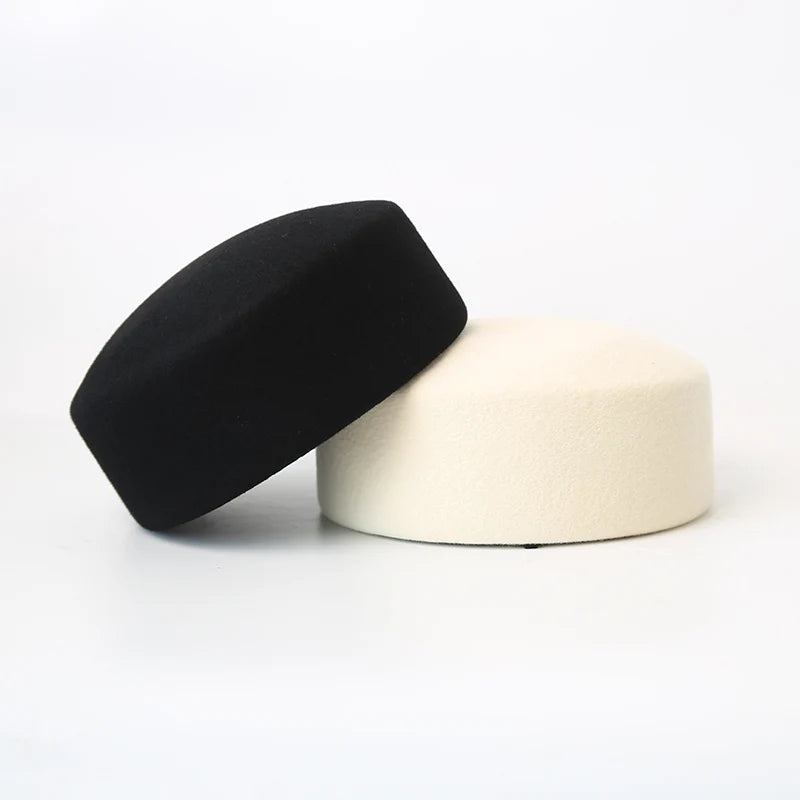 100% Wool Felt Blocked Beret Women's Hat - Christmas Gift